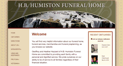 Desktop Screenshot of humistonfuneralhome.com